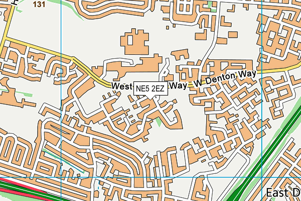 NE5 2EZ map - OS VectorMap District (Ordnance Survey)