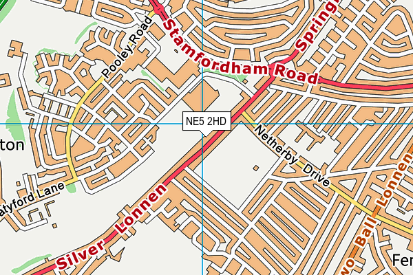 NE5 2HD map - OS VectorMap District (Ordnance Survey)