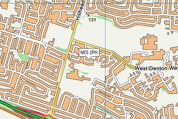 NE5 2PH map - OS VectorMap District (Ordnance Survey)