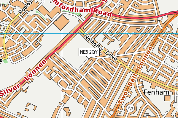 King George V Playing Field (Fenham) map (NE5 2QY) - OS VectorMap District (Ordnance Survey)