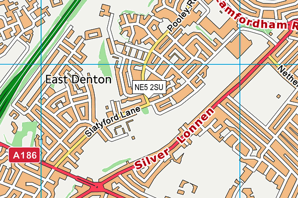 Montagu And North Fenham Football Club map (NE5 2SU) - OS VectorMap District (Ordnance Survey)