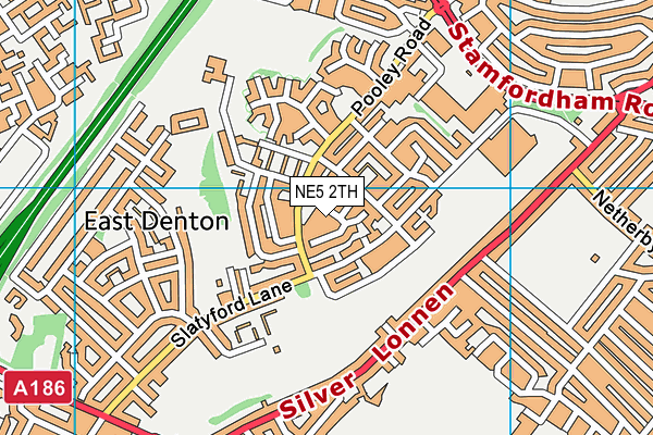 NE5 2TH map - OS VectorMap District (Ordnance Survey)