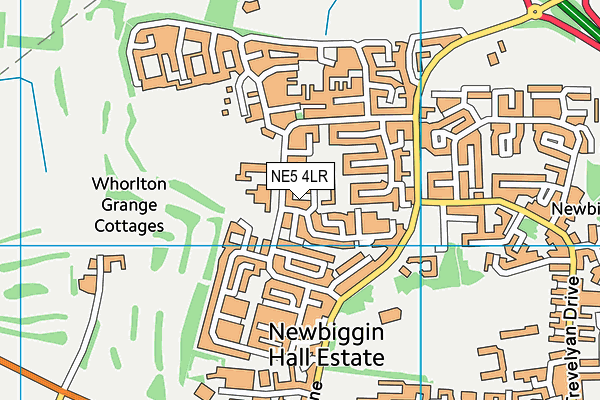 NE5 4LR map - OS VectorMap District (Ordnance Survey)