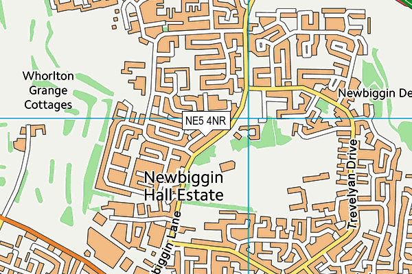 NE5 4NR map - OS VectorMap District (Ordnance Survey)