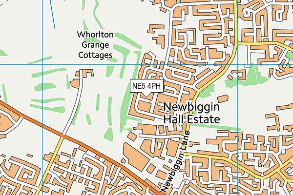 NE5 4PH map - OS VectorMap District (Ordnance Survey)