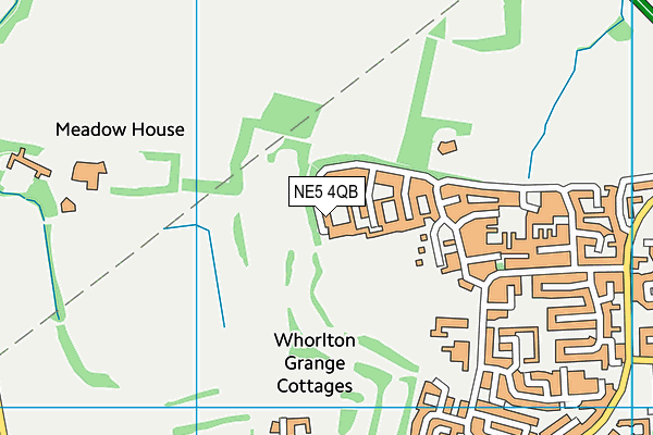 NE5 4QB map - OS VectorMap District (Ordnance Survey)