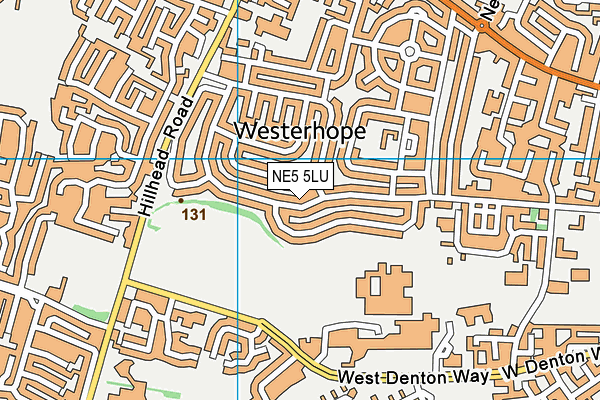 NE5 5LU map - OS VectorMap District (Ordnance Survey)
