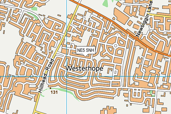 NE5 5NH map - OS VectorMap District (Ordnance Survey)