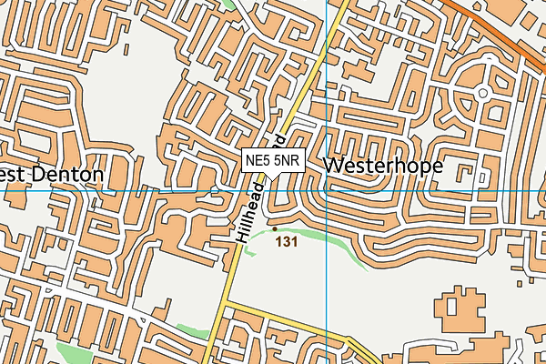 NE5 5NR map - OS VectorMap District (Ordnance Survey)