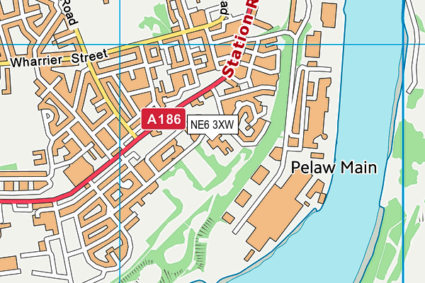 West Walker Primary School map (NE6 3XW) - OS VectorMap District (Ordnance Survey)