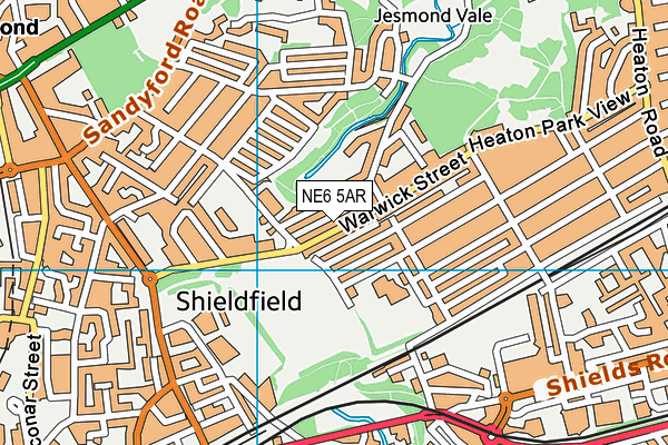 City Stadium (Closed) map (NE6 5AR) - OS VectorMap District (Ordnance Survey)
