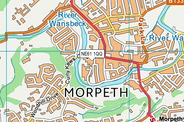 NE61 1QQ map - OS VectorMap District (Ordnance Survey)