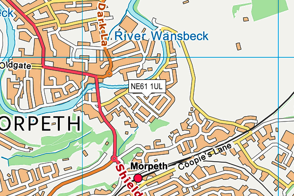 NE61 1UL map - OS VectorMap District (Ordnance Survey)