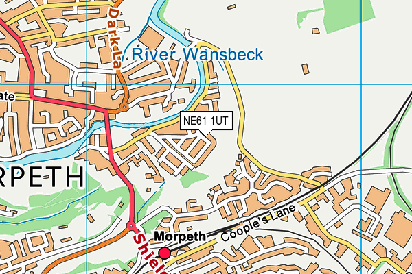 NE61 1UT map - OS VectorMap District (Ordnance Survey)