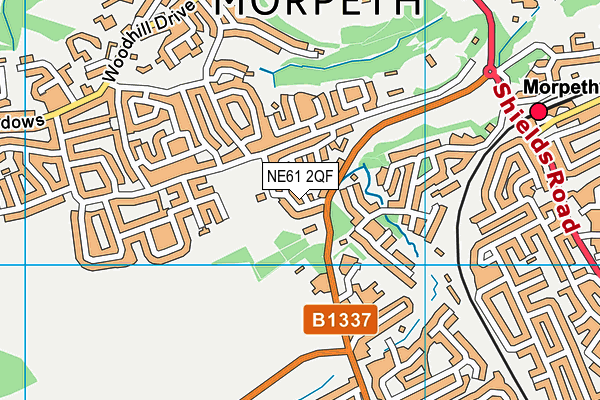 Storey Park map (NE61 2QF) - OS VectorMap District (Ordnance Survey)