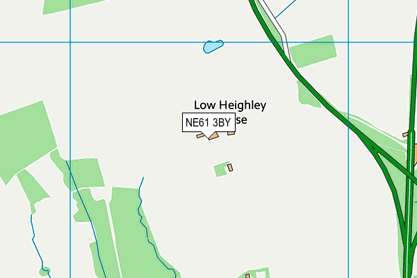 NE61 3BY map - OS VectorMap District (Ordnance Survey)