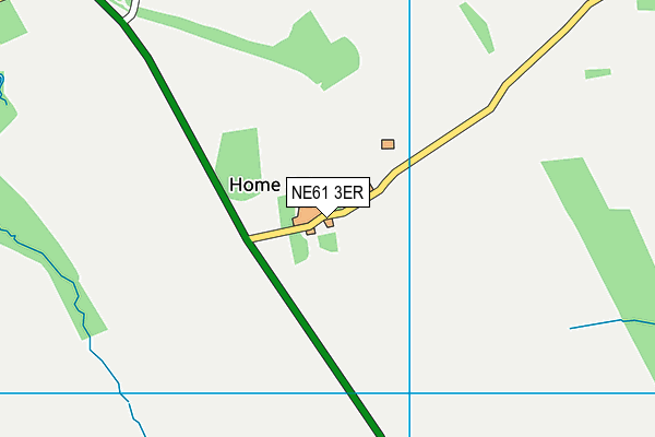 NE61 3ER map - OS VectorMap District (Ordnance Survey)