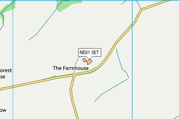 NE61 3ET map - OS VectorMap District (Ordnance Survey)