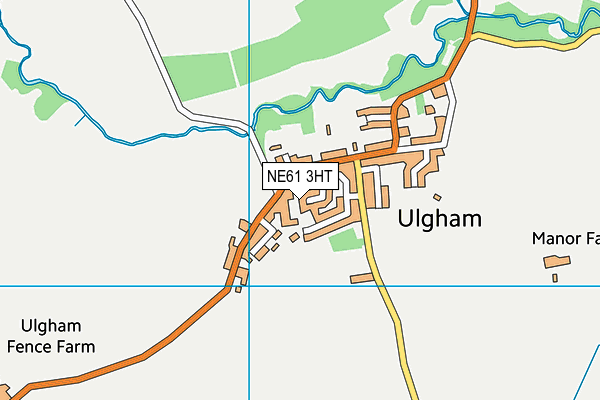 NE61 3HT map - OS VectorMap District (Ordnance Survey)