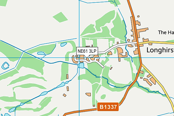 NE61 3LP map - OS VectorMap District (Ordnance Survey)