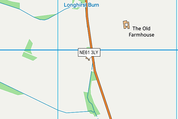 NE61 3LY map - OS VectorMap District (Ordnance Survey)