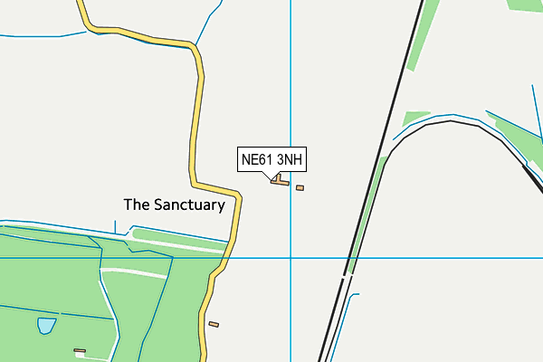 NE61 3NH map - OS VectorMap District (Ordnance Survey)