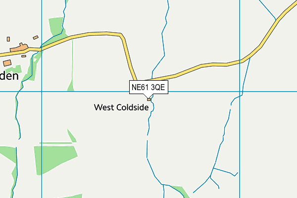 NE61 3QE map - OS VectorMap District (Ordnance Survey)