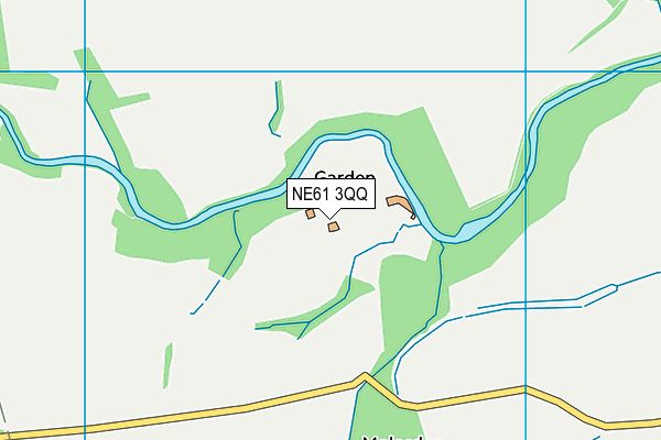 NE61 3QQ map - OS VectorMap District (Ordnance Survey)