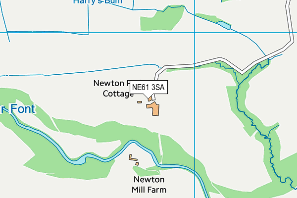 NE61 3SA map - OS VectorMap District (Ordnance Survey)