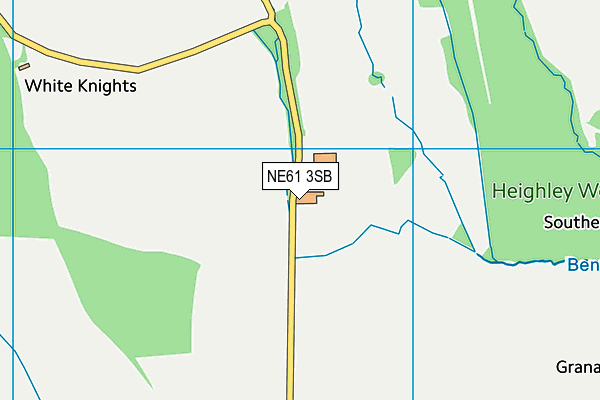 NE61 3SB map - OS VectorMap District (Ordnance Survey)