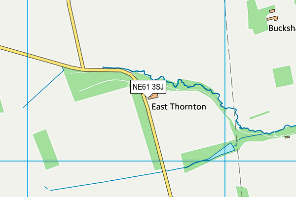 NE61 3SJ map - OS VectorMap District (Ordnance Survey)