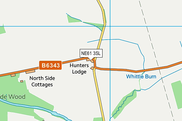 NE61 3SL map - OS VectorMap District (Ordnance Survey)