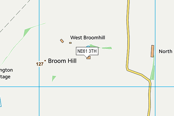 NE61 3TH map - OS VectorMap District (Ordnance Survey)