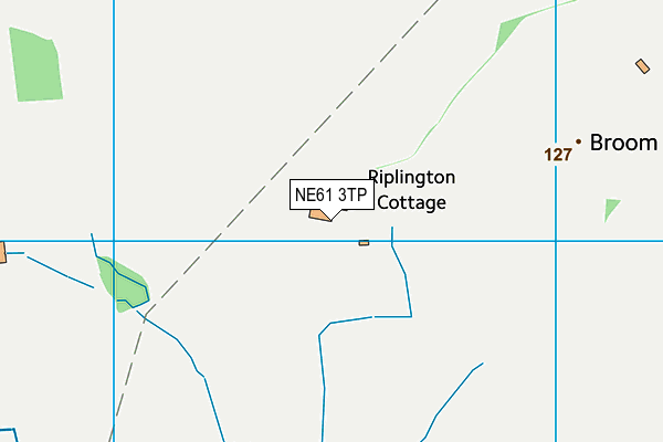 NE61 3TP map - OS VectorMap District (Ordnance Survey)