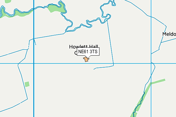 NE61 3TS map - OS VectorMap District (Ordnance Survey)