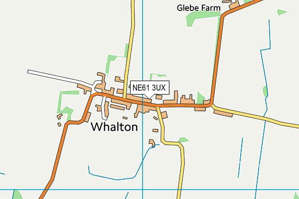 NE61 3UX map - OS VectorMap District (Ordnance Survey)