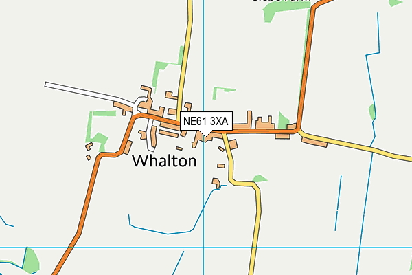 NE61 3XA map - OS VectorMap District (Ordnance Survey)