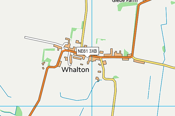 NE61 3XB map - OS VectorMap District (Ordnance Survey)