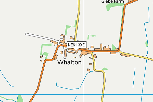 NE61 3XE map - OS VectorMap District (Ordnance Survey)