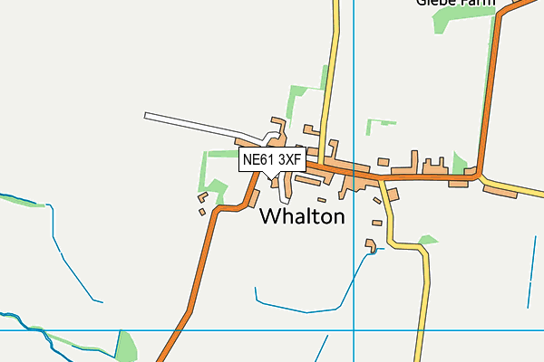 NE61 3XF map - OS VectorMap District (Ordnance Survey)