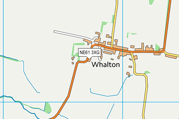 NE61 3XG map - OS VectorMap District (Ordnance Survey)
