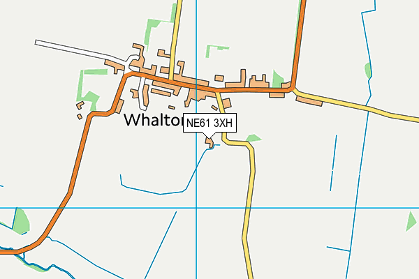 Whalton Church of England Aided Primary School map (NE61 3XH) - OS VectorMap District (Ordnance Survey)