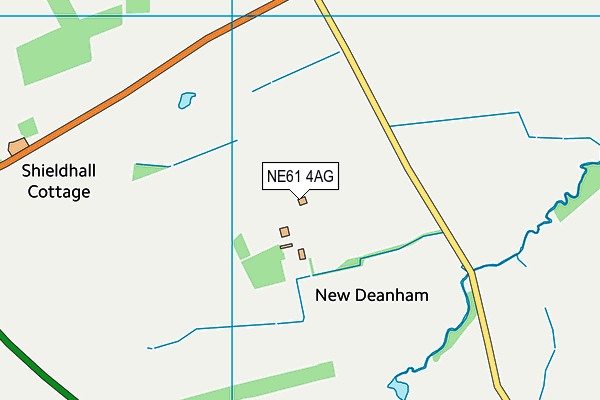 NE61 4AG map - OS VectorMap District (Ordnance Survey)