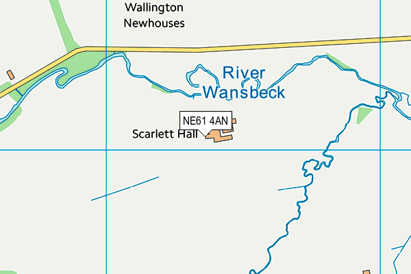 NE61 4AN map - OS VectorMap District (Ordnance Survey)
