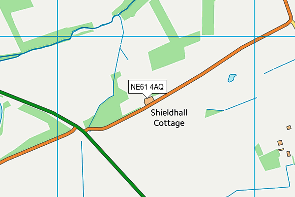 NE61 4AQ map - OS VectorMap District (Ordnance Survey)