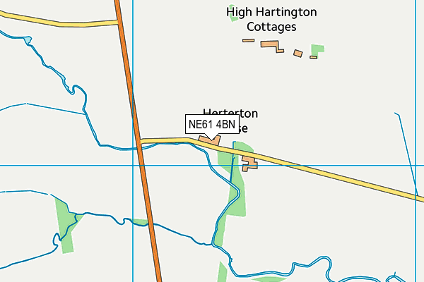 NE61 4BN map - OS VectorMap District (Ordnance Survey)