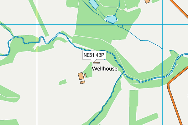 NE61 4BP map - OS VectorMap District (Ordnance Survey)