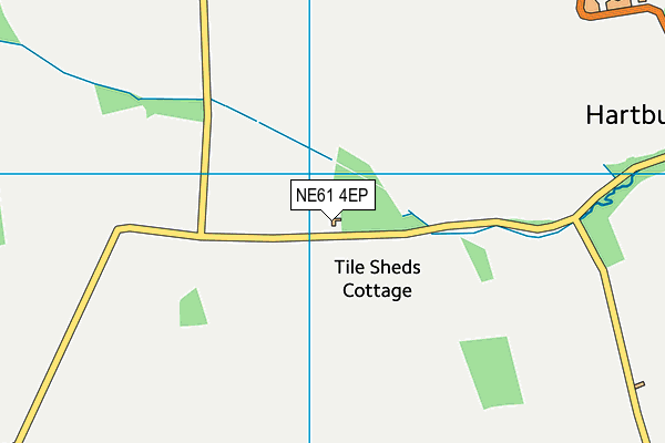 NE61 4EP map - OS VectorMap District (Ordnance Survey)