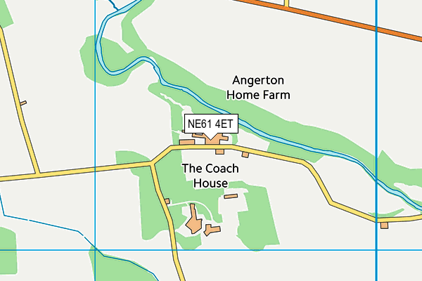 NE61 4ET map - OS VectorMap District (Ordnance Survey)