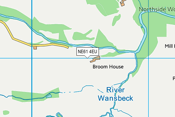 NE61 4EU map - OS VectorMap District (Ordnance Survey)